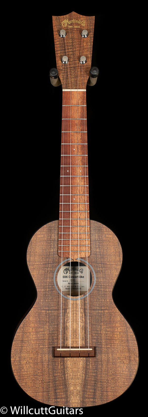 Martin 0XK Concert Ukulele Koa (093) - Willcutt Guitars