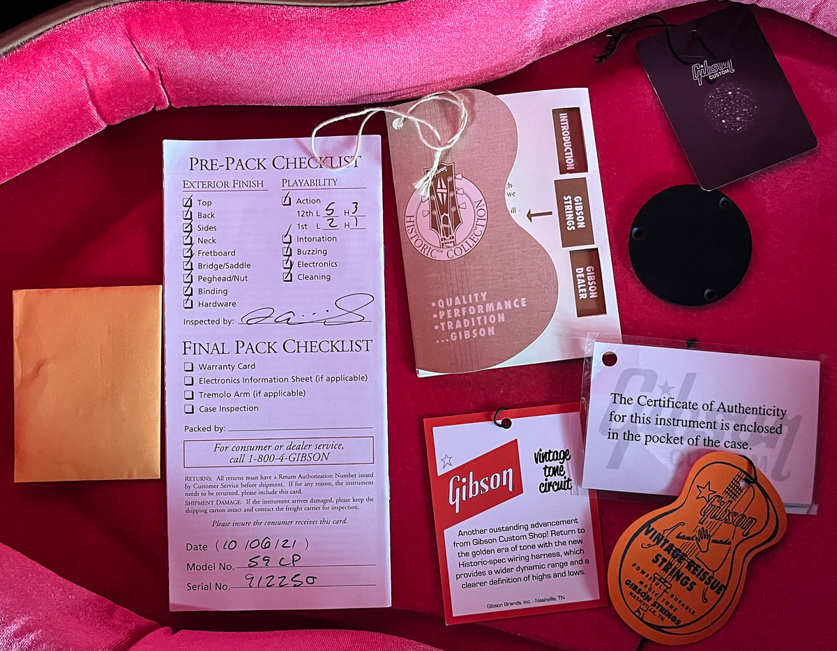 2021 Gibson Custom Shop 1959 Les Paul Standard Reissue Kindred Burst VOS NH