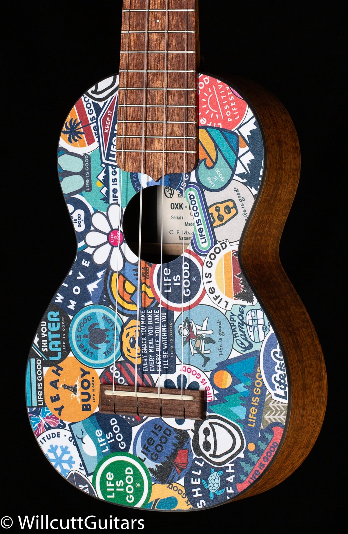 Martin 0XK Soprano Ukulele Life is Good (133)