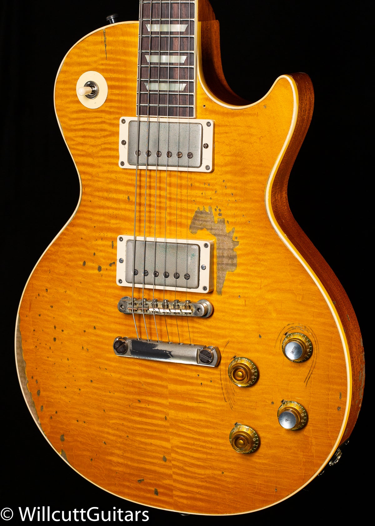 Gibson Custom Shop 1959 Les Paul Standard Kirk Hammett "Greeny" Murphy Lab Replica Aged Sunburst (142)