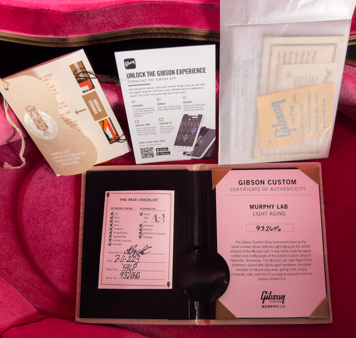 2023 Gibson Custom Shop 1959 Les Paul Standard Murphy Lab Light Aged Golden Poppy Burst