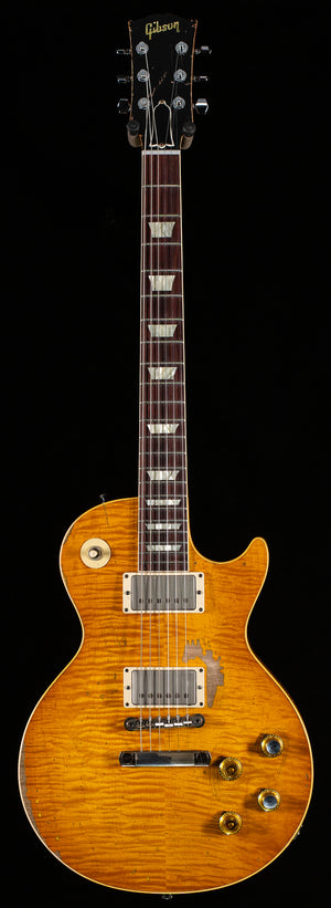 Gibson Custom Shop 1959 Les Paul Standard Kirk Hammett "Greeny" Murphy Lab Replica Aged Sunburst (163)