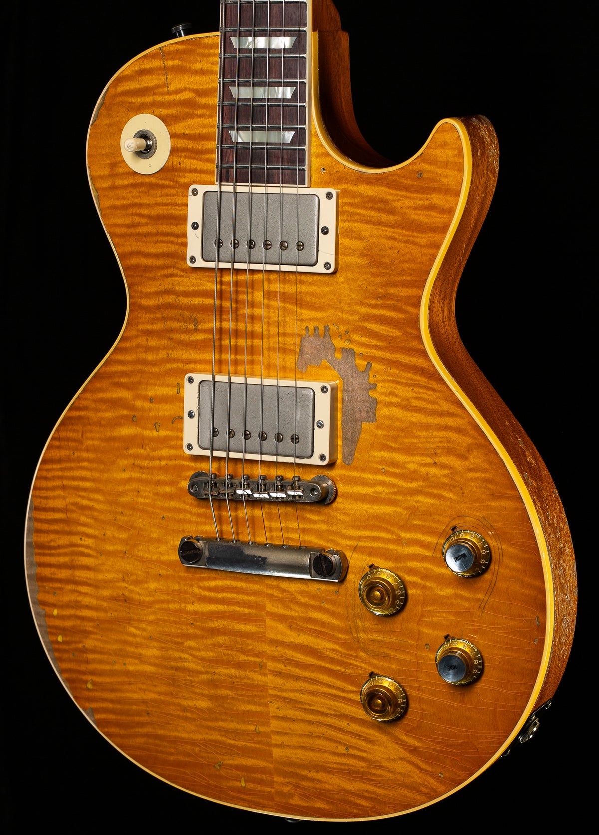 Gibson Custom Shop 1959 Les Paul Standard Kirk Hammett "Greeny" Murphy Lab Replica Aged Sunburst (163)