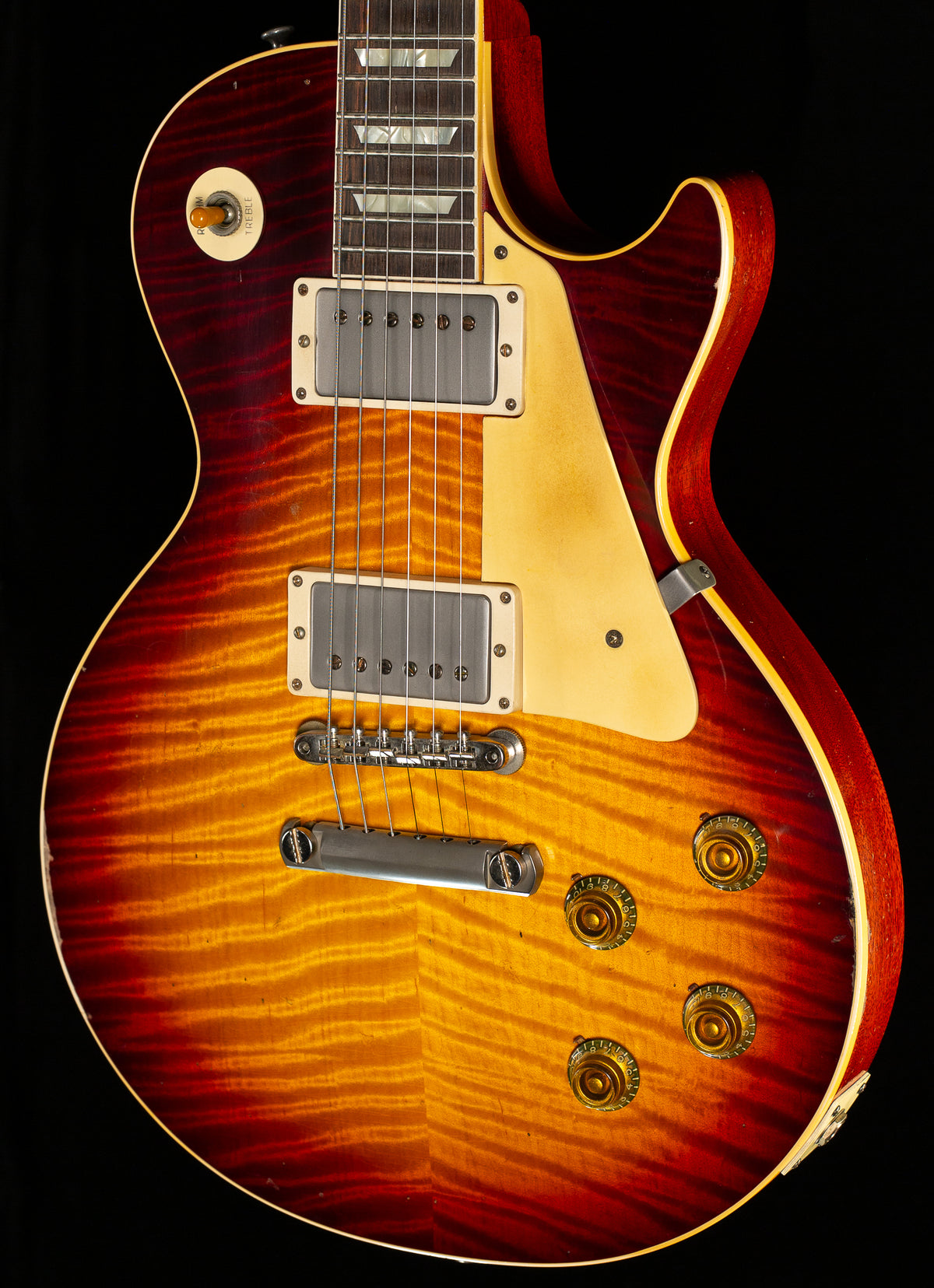 Gibson Custom Shop 1959 Les Paul Standard Brazilian Rosewood Tom's Dark Burst Murphy Lab Aged (004)