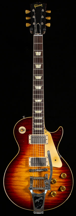 Gibson Custom Shop 1959 Les Paul Standard Brazilian Rosewood Tom's Tri-Burst Bigsby Murphy Lab Aged (058)