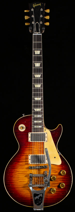 Gibson Custom Shop 1959 Les Paul Standard Brazilian Rosewood Tom's Tri-Burst Bigsby Murphy Lab Aged (065)