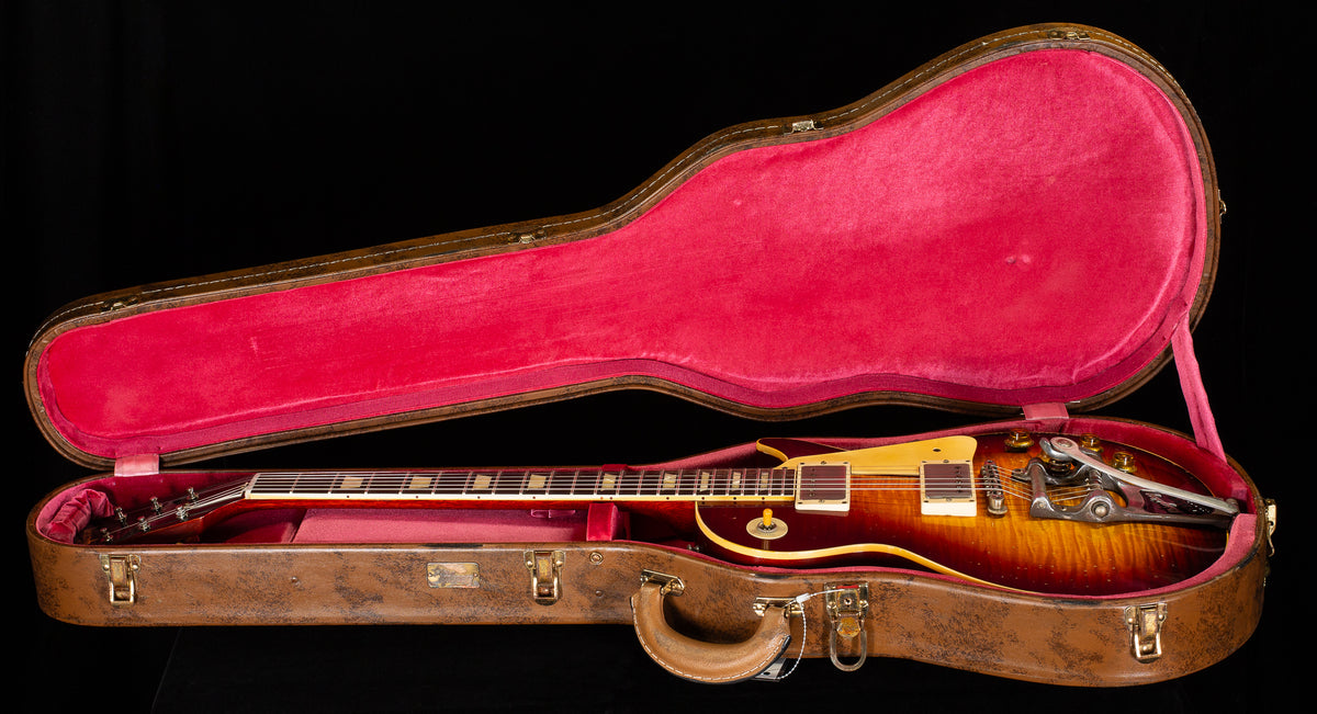 Gibson Custom Shop 1959 Les Paul Standard Brazilian Rosewood Tom's Tri-Burst Bigsby Murphy Lab Aged (065)