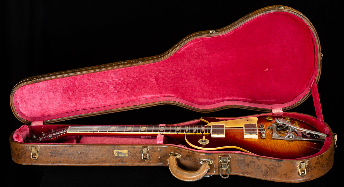Gibson Custom Shop 1959 Les Paul Standard Brazilian Rosewood Tom's Tri-Burst Bigsby Murphy Lab Aged 073)