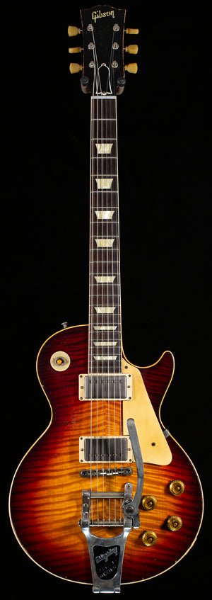 Gibson Custom Shop 1959 Les Paul Standard Brazilian Rosewood Tom's Tri-Burst Bigsby Murphy Lab Aged (076)