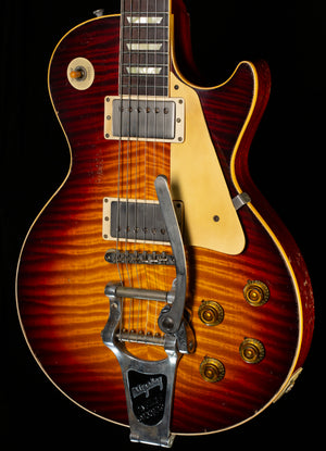 Gibson Custom Shop 1959 Les Paul Standard Brazilian Rosewood Tom's Tri-Burst Bigsby Murphy Lab Aged (076)