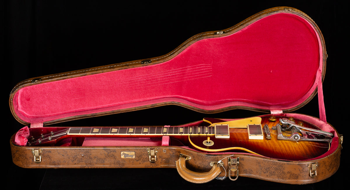 Gibson Custom Shop 1959 Les Paul Standard Brazilian Rosewood Tom's Tri-Burst Bigsby Murphy Lab Aged (076)