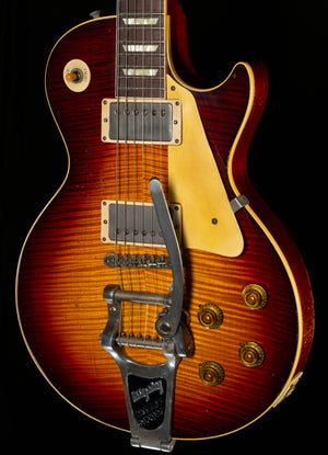 Gibson Custom Shop 1959 Les Paul Standard Brazilian Rosewood Tom's Tri-Burst Bigsby Murphy Lab Aged (077)