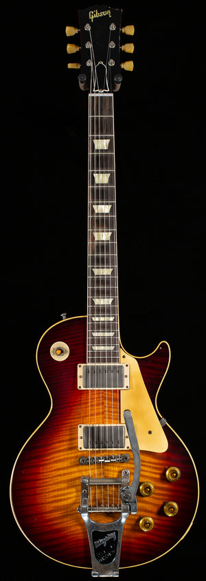 Gibson Custom Shop 1959 Les Paul Standard Brazilian Rosewood Tom's Tri-Burst Bigsby Murphy Lab Aged  (083)