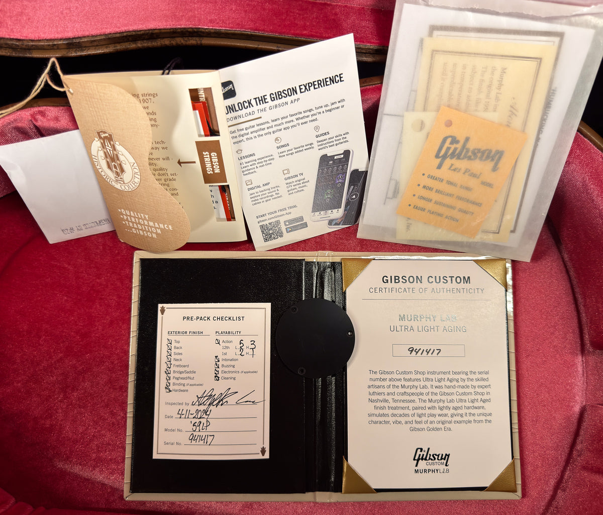 Gibson Custom Shop 1959 Les Paul Standard Green Lemon Fade Murphy Lab Ultra Light Aged (417)