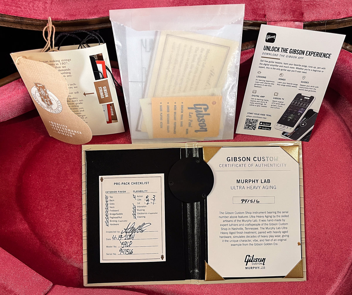 Gibson Custom Shop 1959 Les Paul Standard Kindred Burst Murphy Lab Ultra Heavy Aged (516)