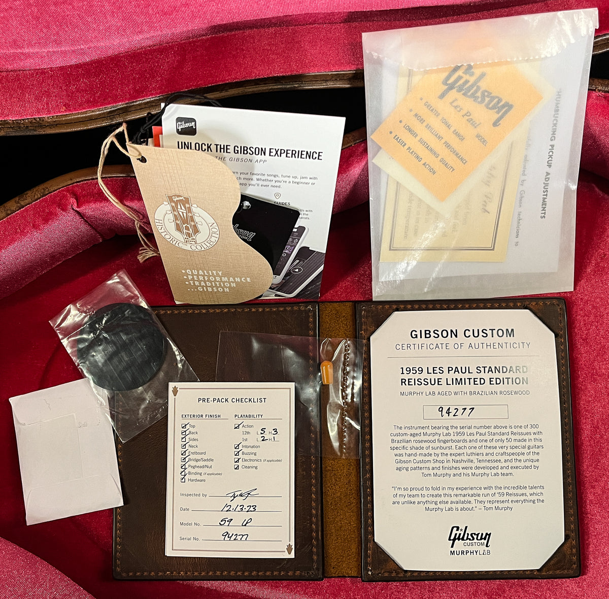 Gibson Custom Shop 1959 Les Paul Standard Brazilian Rosewood Tom's Lemon Murphy Lab Aged (277)