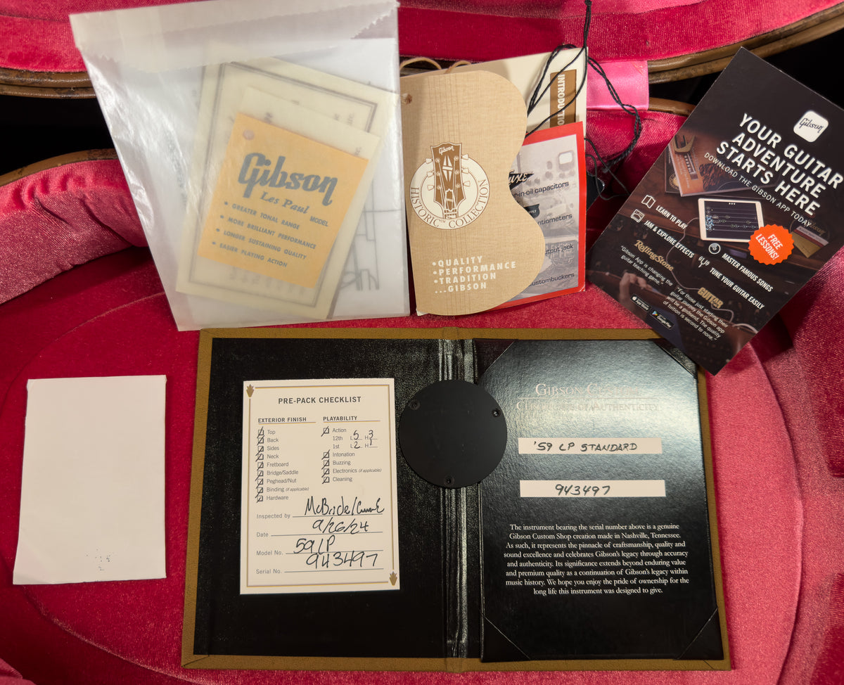 Gibson Custom Shop 1959 Les Paul Standard Sunrise Tea Burst VOS (497)