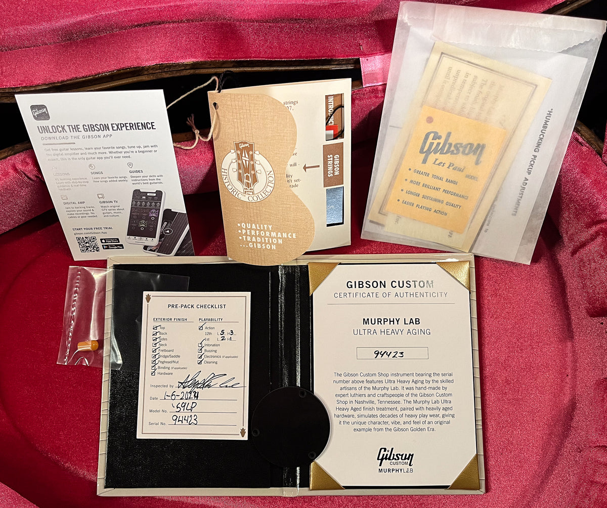 Gibson Custom Shop 1959 Les Paul Standard Factory Burst Murphy Lab Ultra Heavy Aged (423)