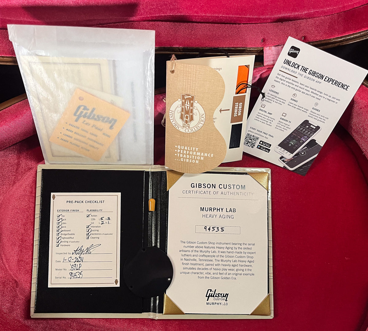 Gibson Custom Shop 1959 Les Paul Standard Green Lemon Fade Murphy Lab Heavy Aged (535)