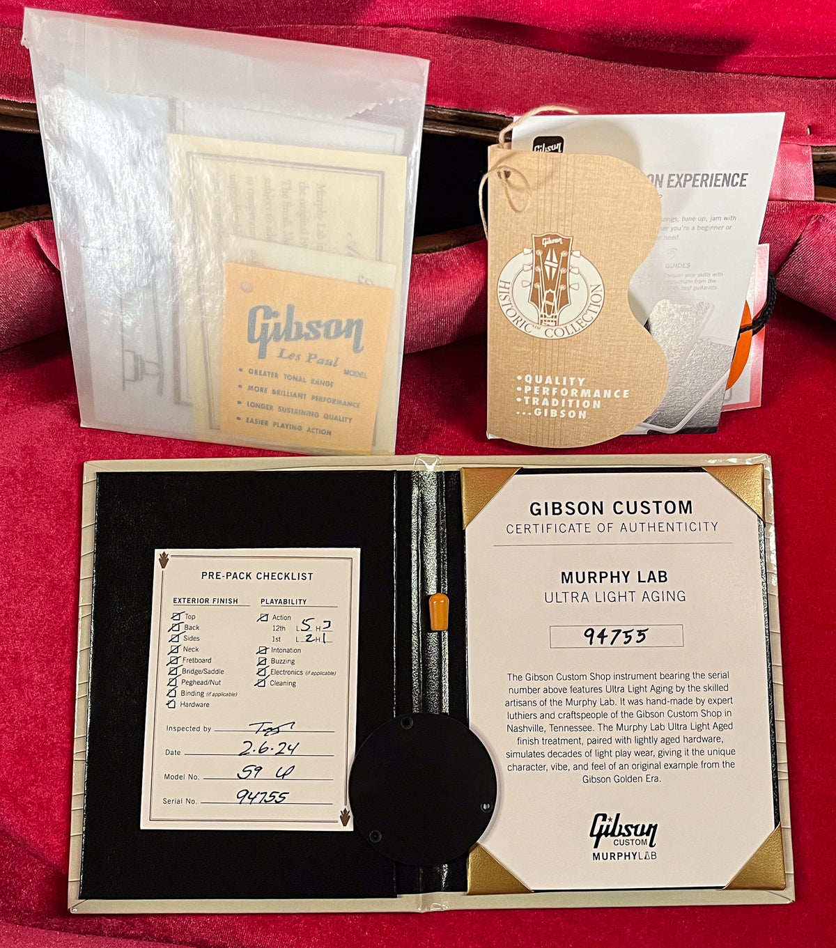 Gibson Custom Shop 1959 Les Paul Reissue Kindred Burst Murphy Lab Ultra Light Aged (755)