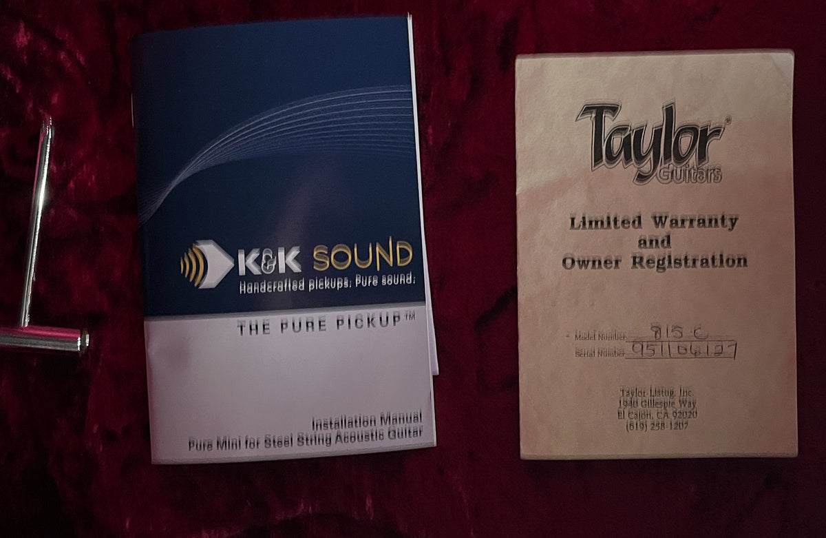 1995 Taylor 815c w/ K&amp;K Pure Mini Pickup