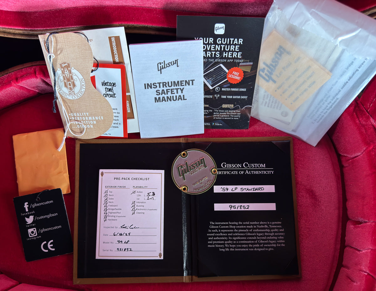 2025 Gibson Custom Shop 1959 Les Paul Standard Dirty Lemon VOS