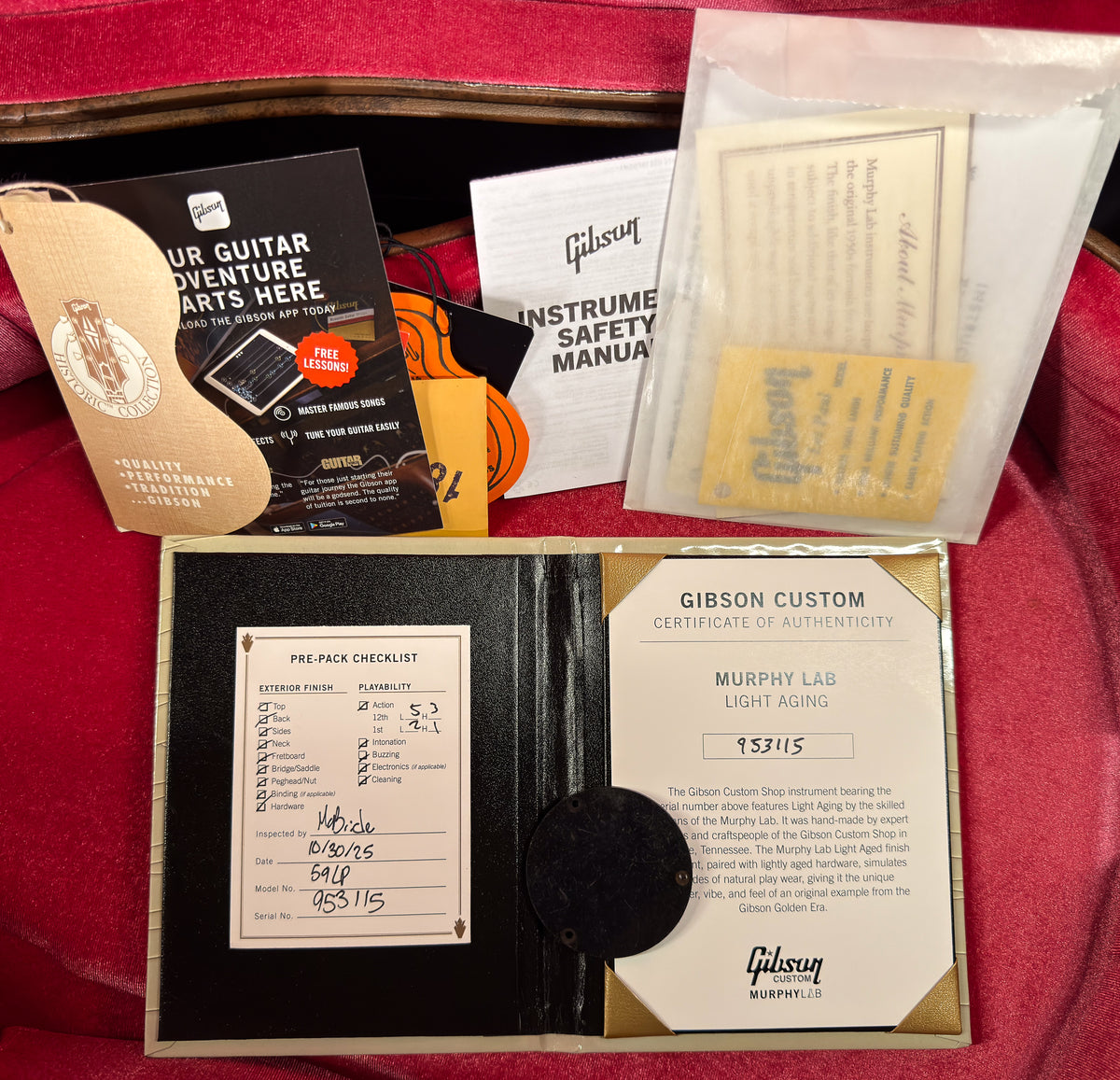 Gibson Custom Shop 1959 Les Paul Standard Reissue Factory Burst Murphy Lab Light Aged (115)