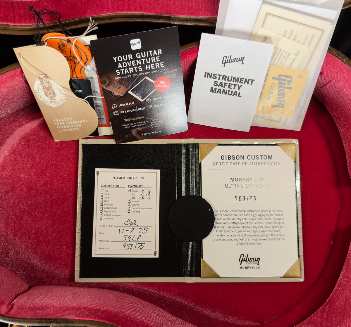 Gibson Custom Shop 1959 Les Paul Reissue Factory Burst Murphy Lab Ultra Light Aged (175)