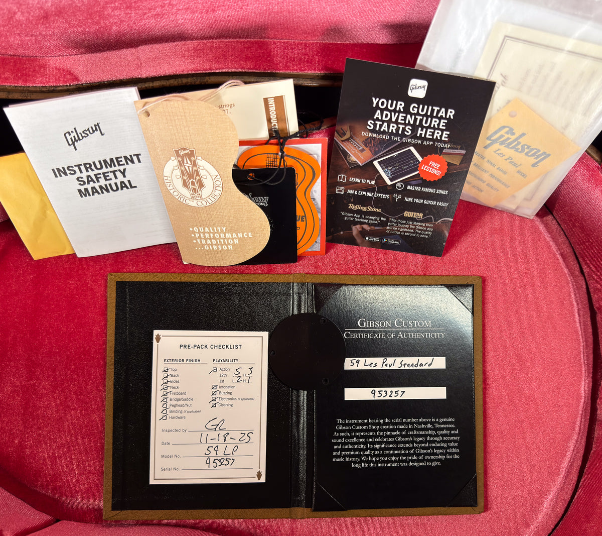 Gibson Custom Shop 1959 Les Paul Standard Washed Cherry Sunburst VOS (257)