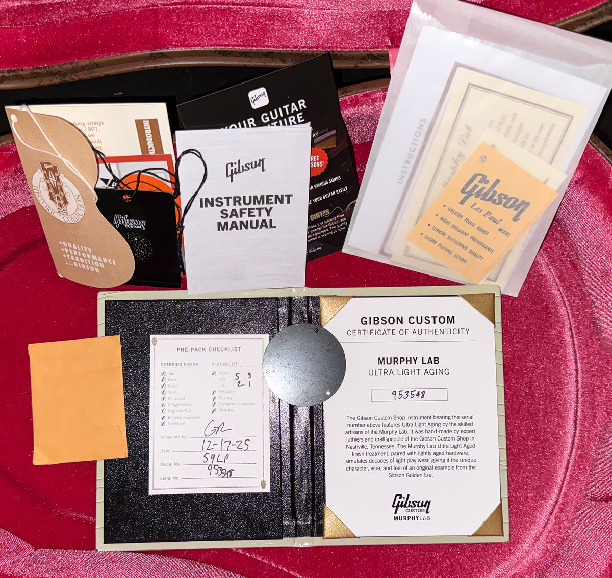 Gibson Custom Shop 1959 Les Paul Reissue Lemon Burst Murphy Lab Ultra Light Aged (548)