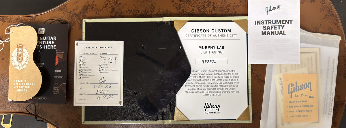 Gibson Custom Shop 1959 Les Paul Standard Reissue Factory Burst Murphy Lab Light Aged (576)
