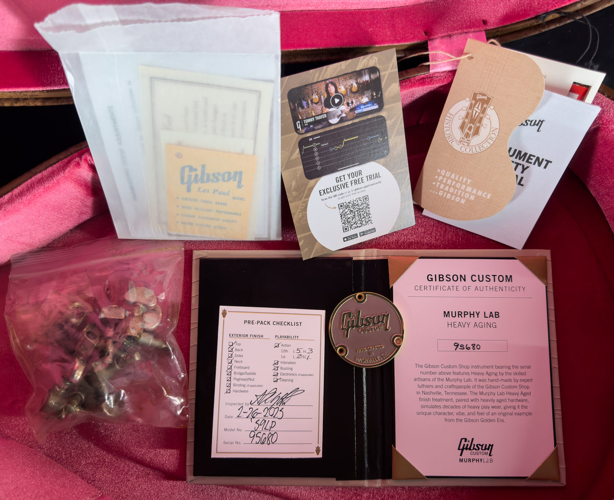 2025 Gibson Custom Shop Dealer Select 1959 Les Paul Standard Beauty of the Burst Page 116 Murphy Lab Heavy Aged