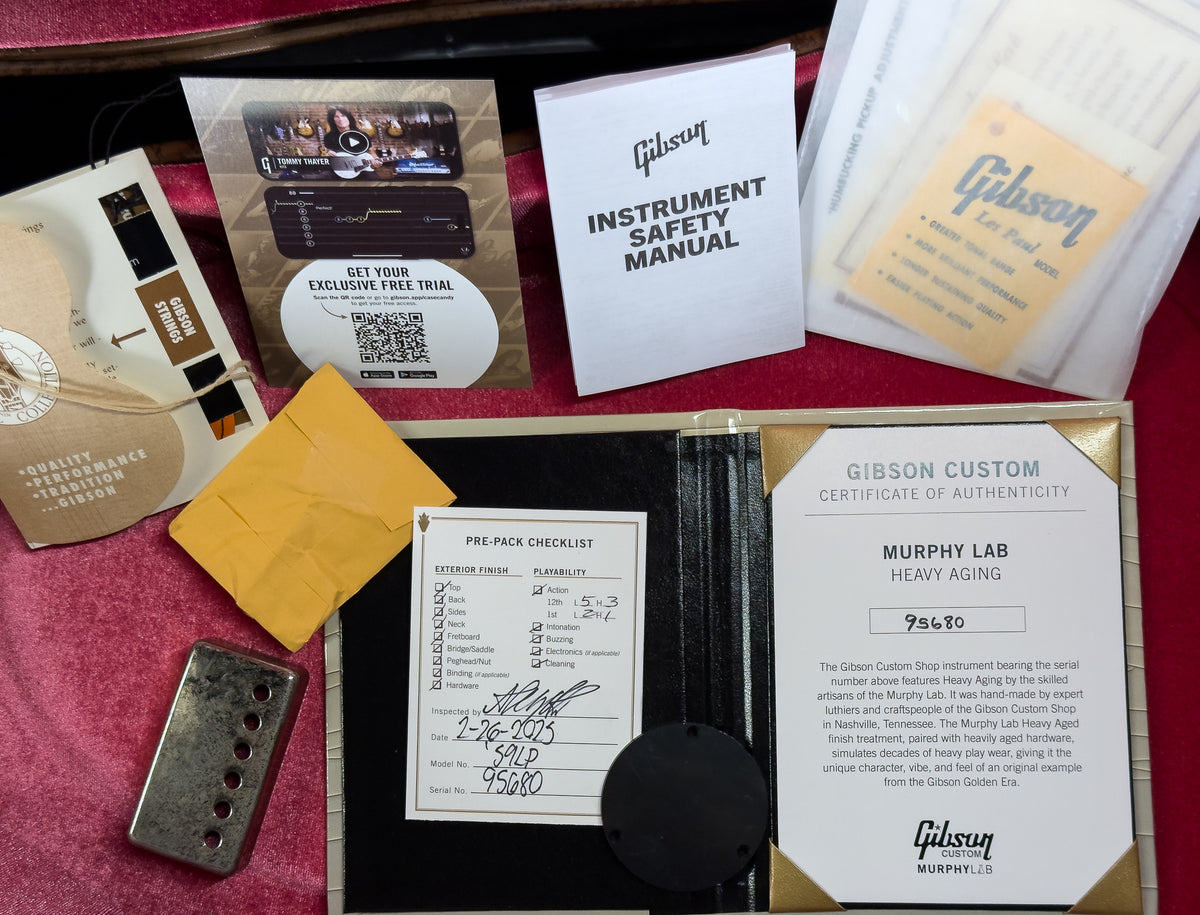 Gibson Custom Shop Dealer Select 1959 Les Paul Standard Beauty of the Burst Page 116 Murphy Lab Heavy Aged (680)