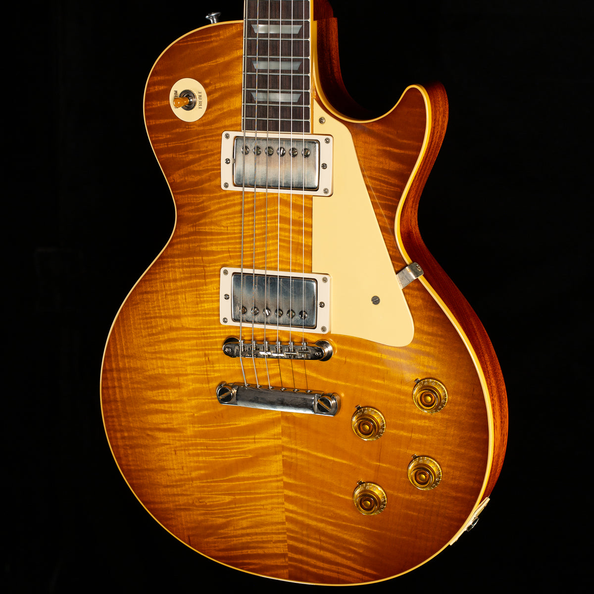 Gibson Custom Shop 1959 Les Paul Standard Golden Poppy Burst Willcutt Cloudbucker Pickups (055)