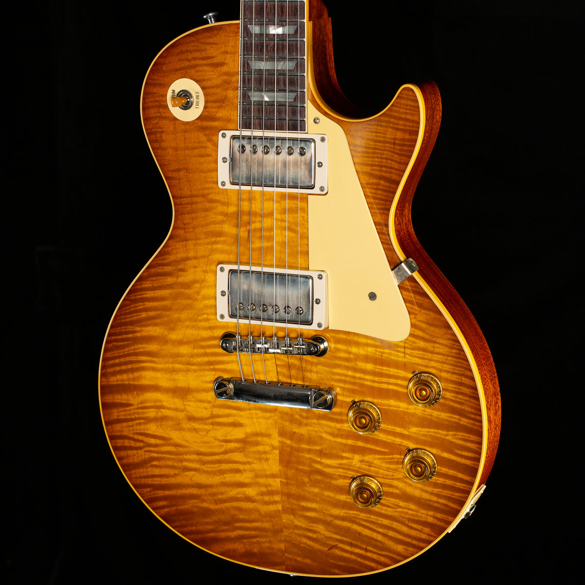 Gibson Custom Shop 1959 Les Paul Standard Golden Poppy Burst Willcutt Cloudbucker Pickups (058)