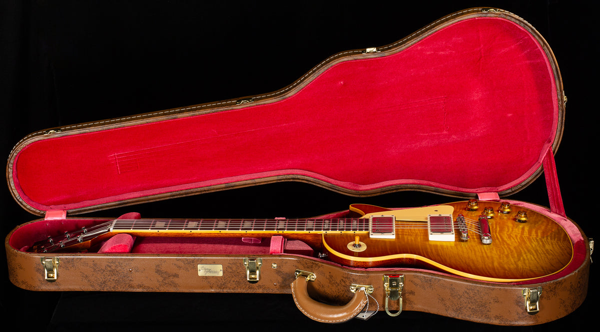 Gibson Custom Shop 1959 Les Paul Standard Golden Poppy Burst Willcutt Cloudbucker Pickups (058)