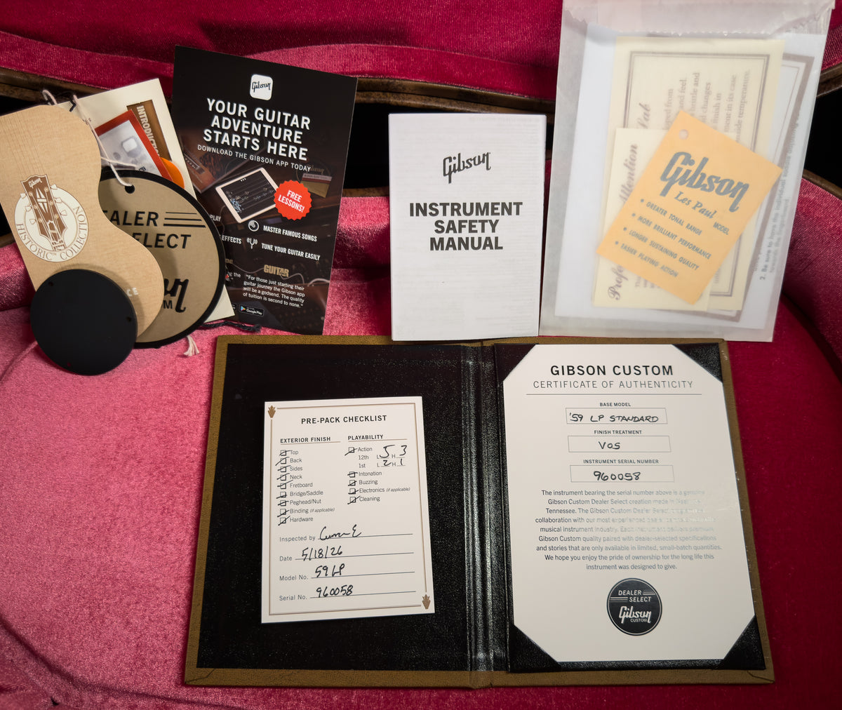 Gibson Custom Shop 1959 Les Paul Standard Golden Poppy Burst Willcutt Cloudbucker Pickups (058)