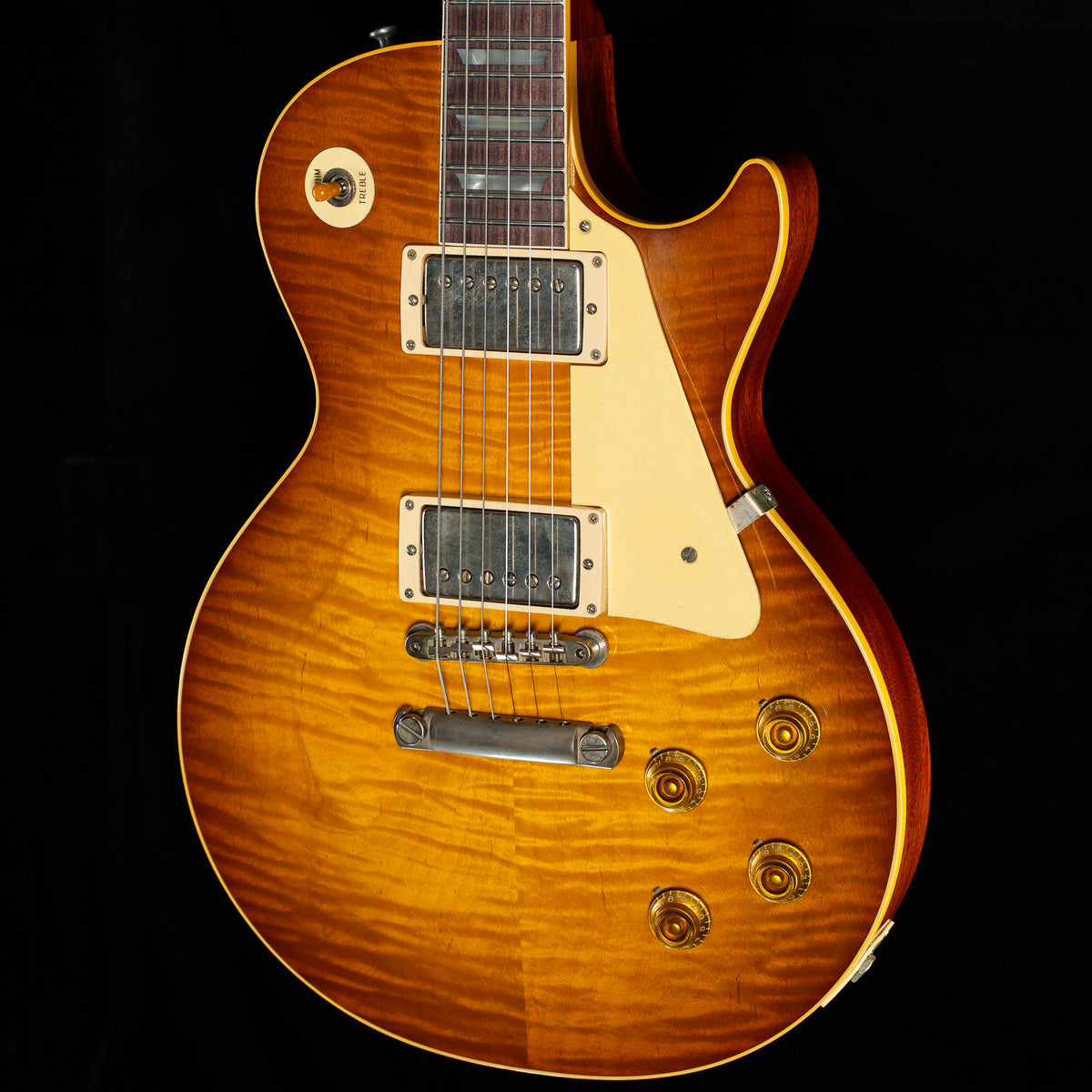 Gibson Custom Shop 1959 Les Paul Standard Murphy Lab Ultra Light Aged Golden Poppy Burst Willcutt Cloudbuckers (067)