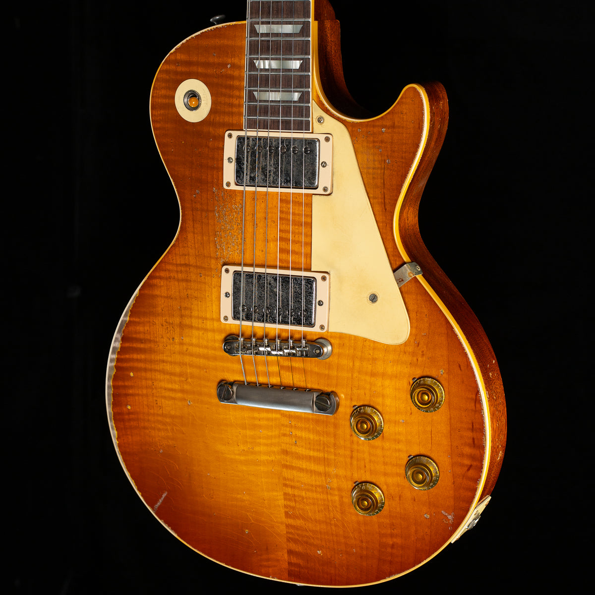 Gibson Custom Shop 1959 Les Paul Standard Mismatched Top BOTB #110 Golden Poppy Burst Murphy Lab Heavy Aged (233)