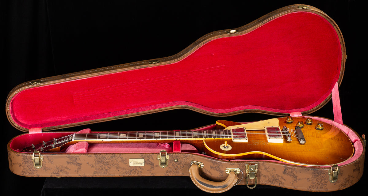 Gibson Custom Shop 1959 Les Paul Standard Mismatched Top BOTB #110 Golden Poppy Burst Murphy Lab Heavy Aged (233)