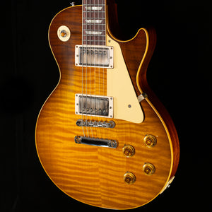 Gibson Custom Shop Willcutt Cavern Collection 1959 Les Paul Standard Green Lemon Fade Chambered (594)
