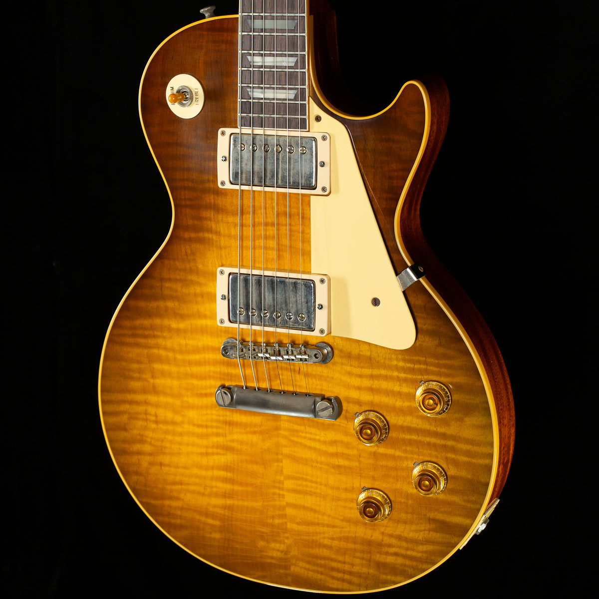 Gibson Custom Shop Willcutt Cavern Collection 1959 Les Paul Standard Murphy Lab Ultra Light Aged Green Lemon Fade Chambered (643)