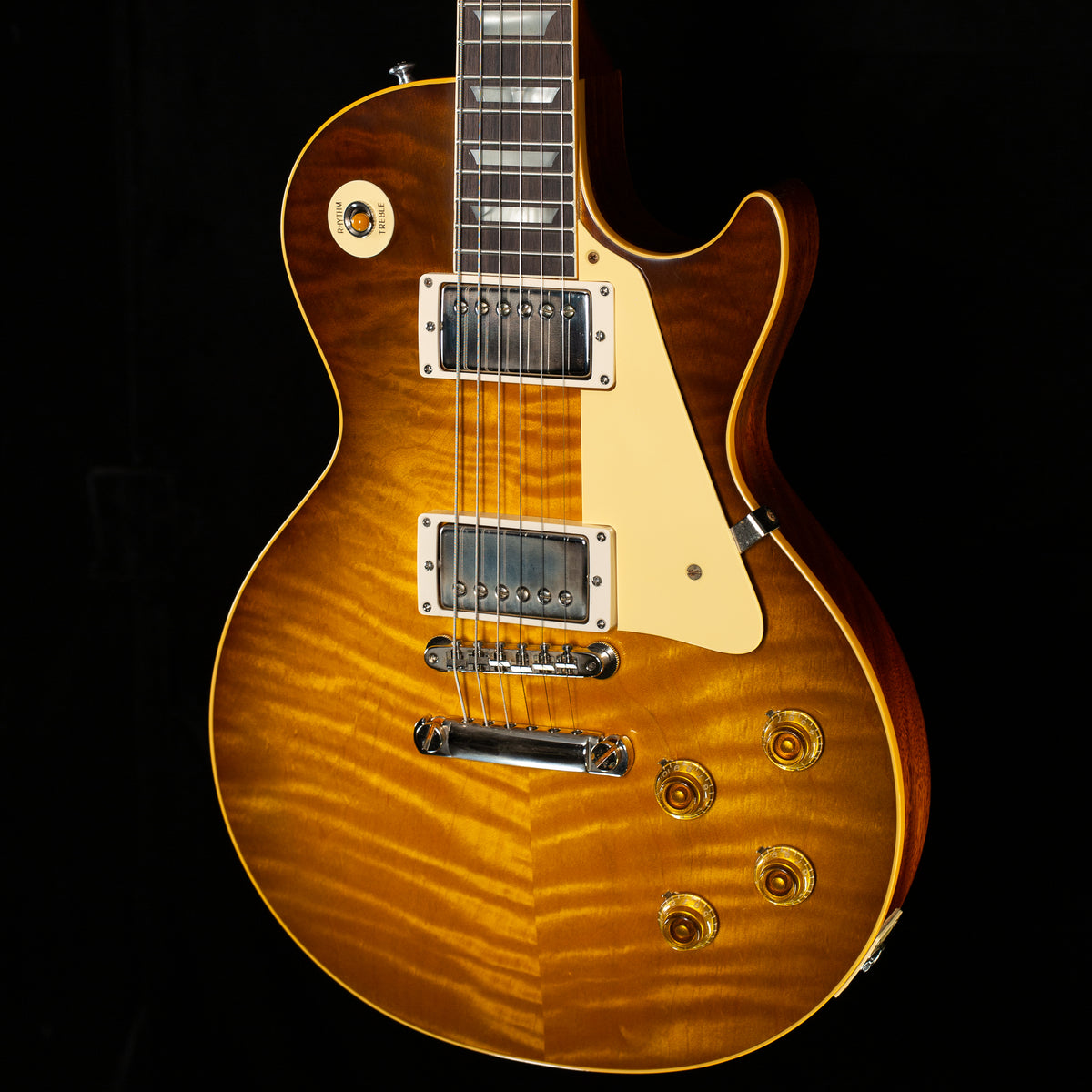 Gibson Custom Shop Willcutt Cavern Collection 1959 Les Paul Standard Green Lemon Fade Chambered (677)