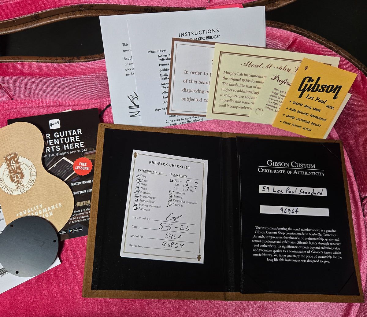 Gibson Custom Shop 1959 Les Paul Standard Kindred Burst Willcutt Cloudbucker Pickups (964)