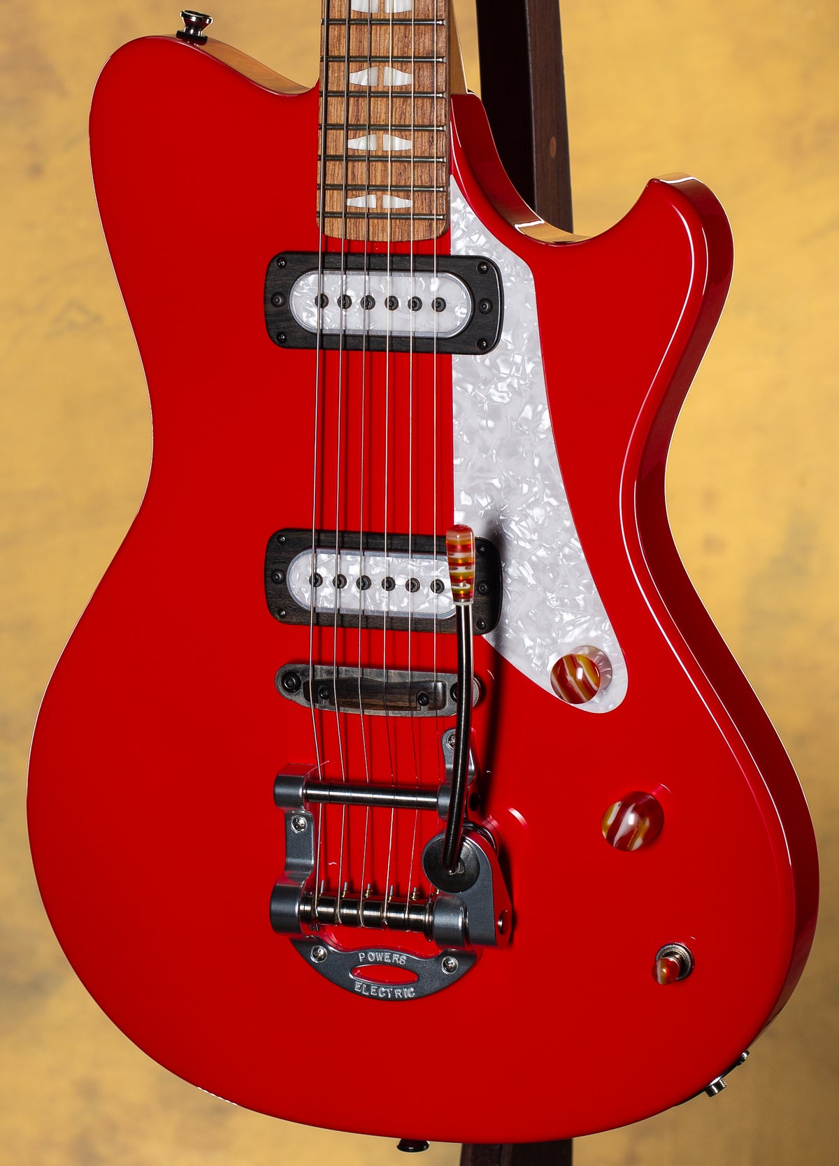 Powers Electric A-Type Guards Red Guitar