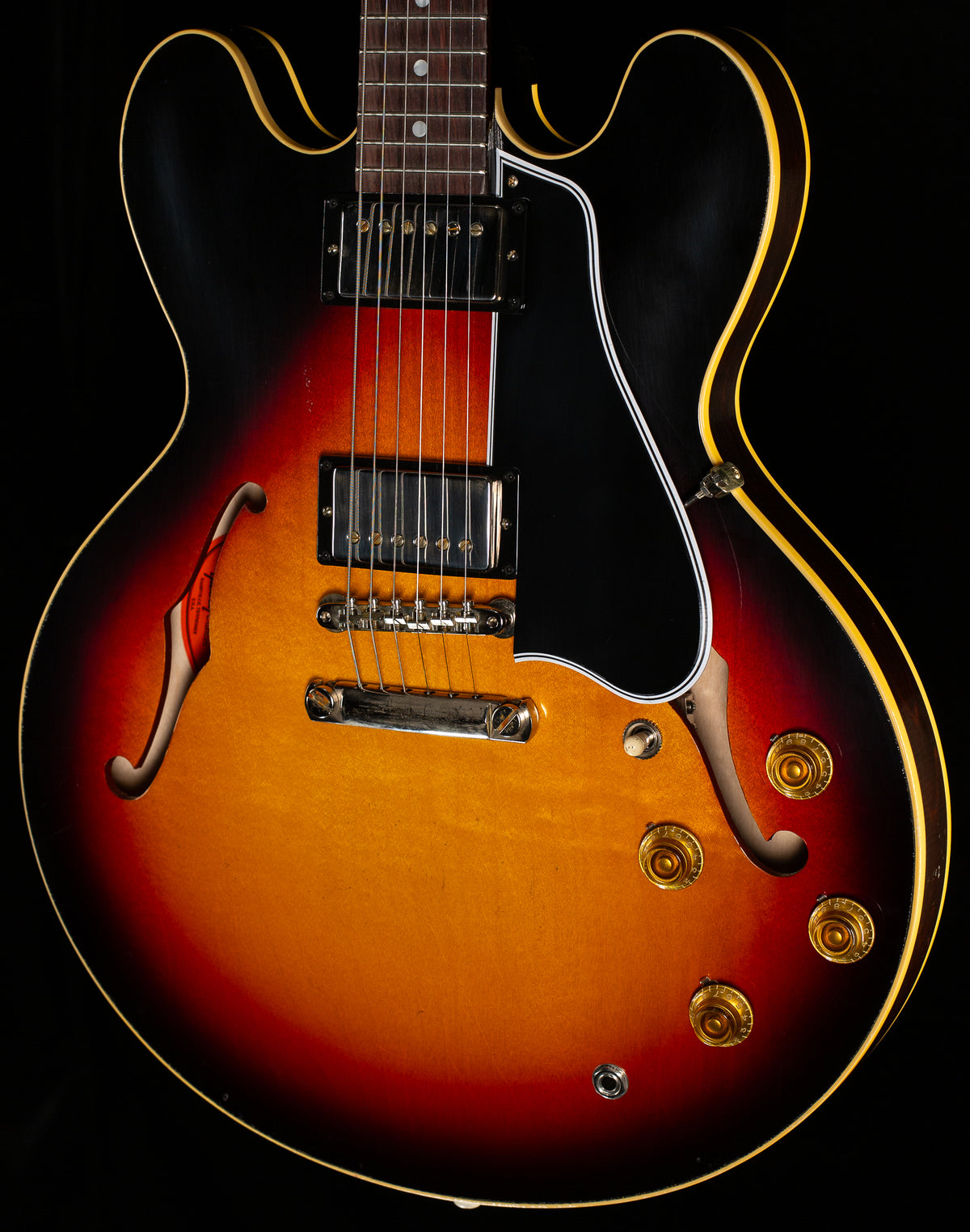 Gibson Custom Shop 1958 ES-335 Reissue Triburst Murphy Lab Light Aged NH (143)