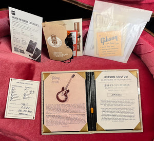 Gibson Custom Shop 1958 ES-335 Reissue Tobacco Burst Murphy Lab Heavy Aged NH (200)