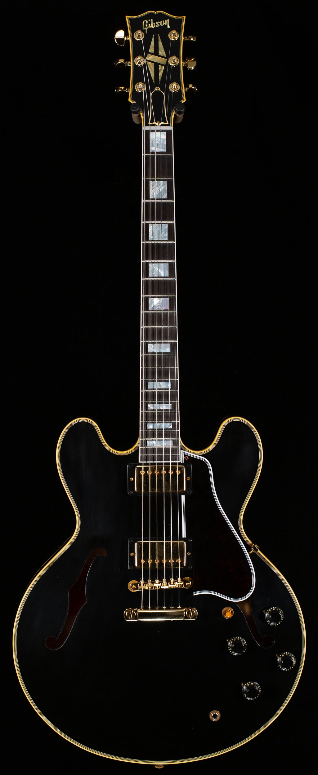 Gibson Custom Shop 1959 ES-355 Reissue Stop Bar Murphy Lab Ultra Light Aged Ebony (133)