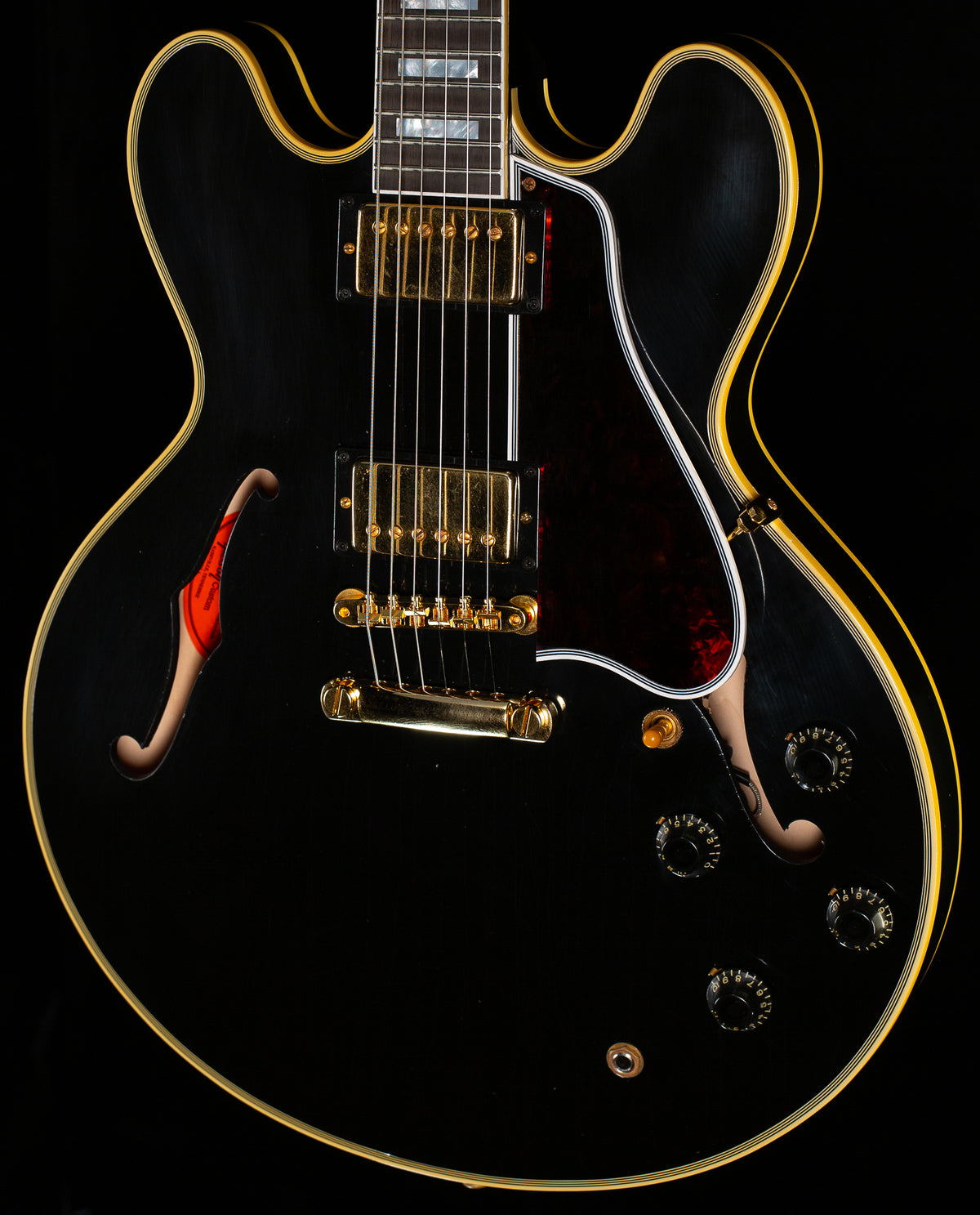 Gibson Custom Shop 1959 ES-355 Reissue Stop Bar Murphy Lab Ultra Light Aged Ebony (133)