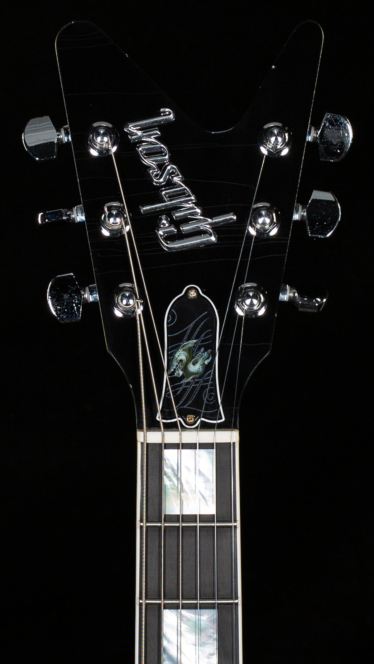 Gibson Custom Shop Adam Jones Flying V Custom Reverse Antique Murphy Lab Aged Silverburst (J47)